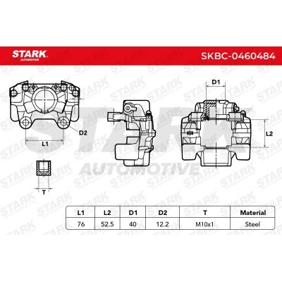 Zacisk Hamulcowy Stark SKBC-0460484 SKBC-0460484 - foto 6