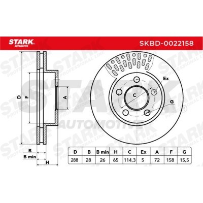 Tarcza hamulcowa Stark SKBD-0022158 SKBD-0022158 - foto 5