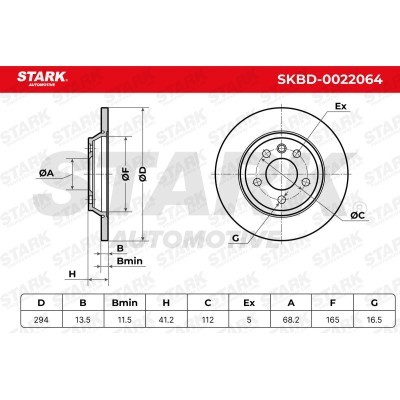 Tarcza hamulcowa Stark SKBD-0022064 SKBD-0022064 - foto 5