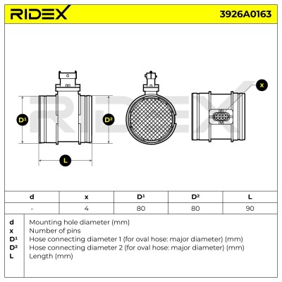 Przepływomierz RIDEX 3926A0163 3926A0163 - foto 7