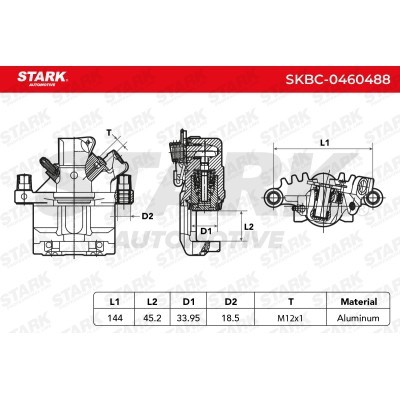 Zacisk Hamulcowy Stark SKBC-0460488 SKBC-0460488 - foto 3