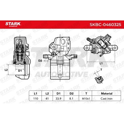 Zacisk Hamulcowy Stark SKBC-0460325 SKBC-0460325 - foto 6
