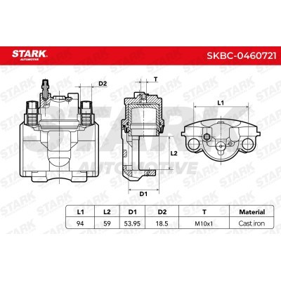 Zacisk Hamulcowy Stark SKBC-0460721 SKBC-0460721 - foto 4