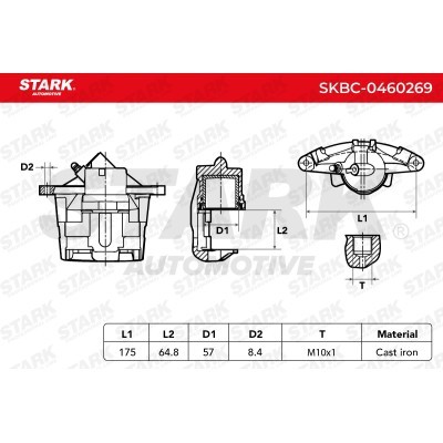 Zacisk Hamulcowy Stark SKBC-0460269 SKBC-0460269 - foto 3