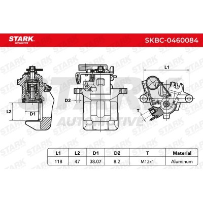 Zacisk Hamulcowy Stark SKBC-0460084 SKBC-0460084 - foto 4