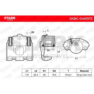 Zacisk Hamulcowy Stark SKBC-0461572 SKBC-0461572 - foto 7