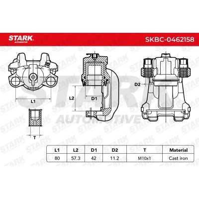 Zacisk Hamulcowy Stark SKBC-0462158 SKBC-0462158 - foto 3