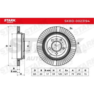 Tarcza hamulcowa Stark SKBD-0023194 SKBD-0023194 - foto 3