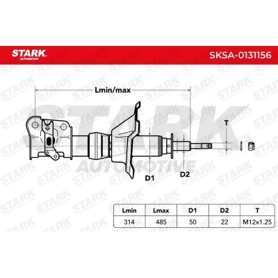 Amortyzator Stark SKSA-0131156 SKSA-0131156 - foto 3