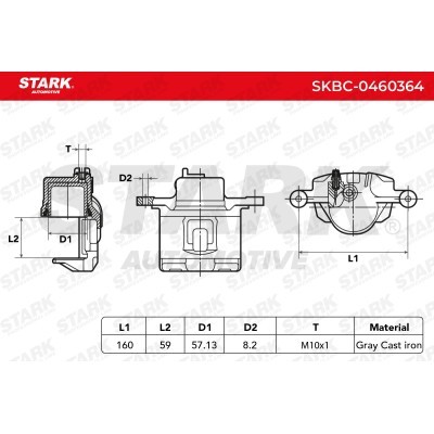 Zacisk Hamulcowy Stark SKBC-0460364 SKBC-0460364 - foto 6