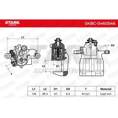 Zacisk Hamulcowy Stark SKBC-0460546 SKBC-0460546 - foto 4
