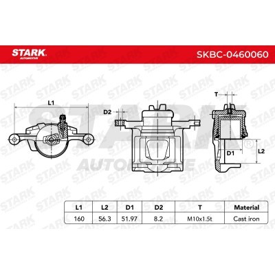 Zacisk Hamulcowy Stark SKBC-0460060 SKBC-0460060 - foto 3