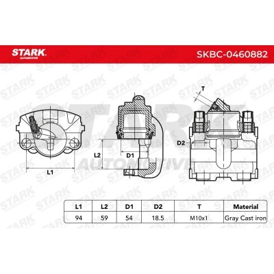 Zacisk Hamulcowy Stark SKBC-0460882 SKBC-0460882 - foto 6