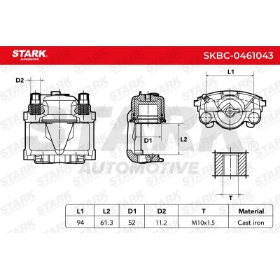 Zacisk Hamulcowy Stark SKBC-0461043 SKBC-0461043 - foto 5