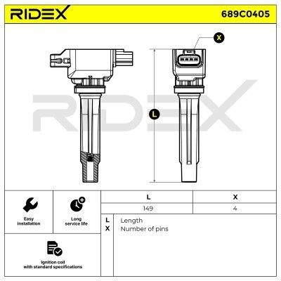 Cewka Zapłonowa RIDEX 689C0405 689C0405 - foto 6