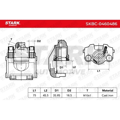 Zacisk Hamulcowy Stark SKBC-0460486 SKBC-0460486 - foto 6