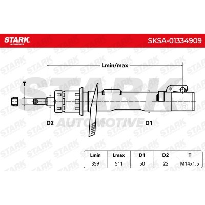Amortyzator Stark SKSA-01334909 SKSA-01334909 - foto 6