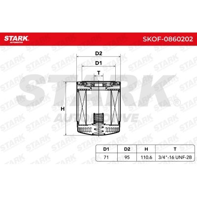 Filtr Oleju Stark SKOF-0860202 SKOF-0860202 - foto 6