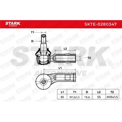 Końcówka drążka kierowniczego Stark SKTE-0280347 SKTE-0280347 - foto 5