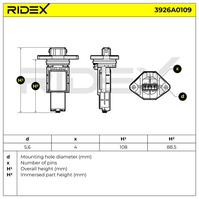 Przepływomierz RIDEX 3926A0109 3926A0109 - foto 5