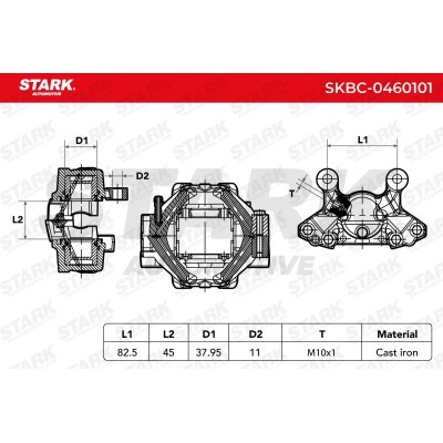 Zacisk Hamulcowy Stark SKBC-0460101 SKBC-0460101 - foto 7