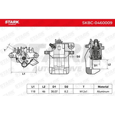 Zacisk Hamulcowy Stark SKBC-0460009 SKBC-0460009 - foto 4