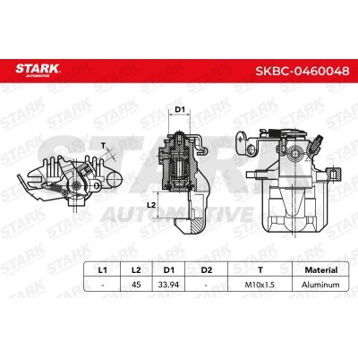 Zacisk Hamulcowy Stark SKBC-0460048 SKBC-0460048 - foto 3