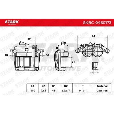 Zacisk Hamulcowy Stark SKBC-0460173 SKBC-0460173 - foto 4