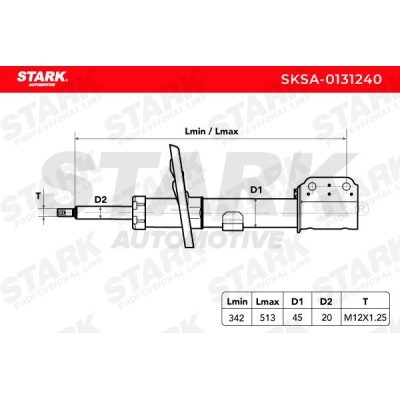 Amortyzator Stark SKSA-0131240 SKSA-0131240 - foto 3