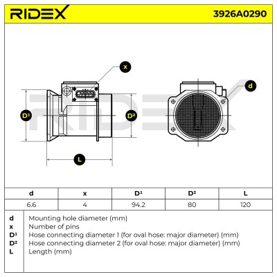 Przepływomierz RIDEX 3926A0290 3926A0290 - foto 6