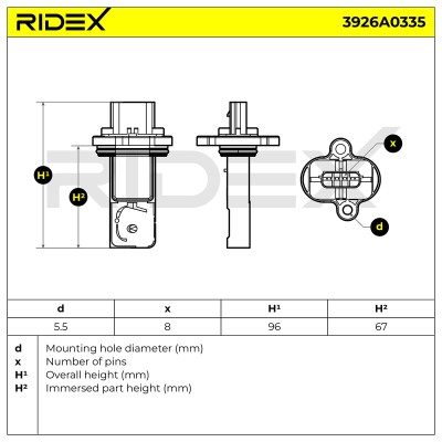 Przepływomierz RIDEX 3926A0335 3926A0335 - foto 6
