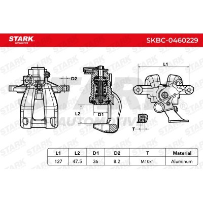 Zacisk Hamulcowy Stark SKBC-0460229 SKBC-0460229 - foto 6