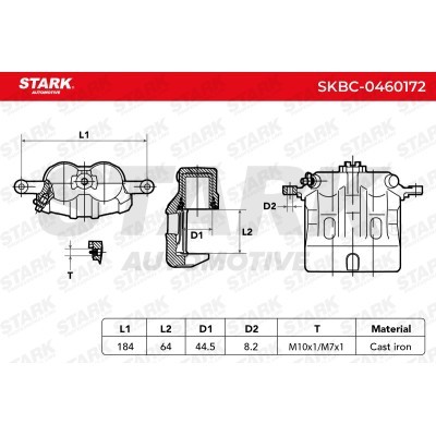 Zacisk Hamulcowy Stark SKBC-0460172 SKBC-0460172 - foto 6