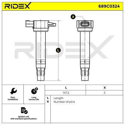 Cewka Zapłonowa RIDEX 689C0324 689C0324 - foto 5