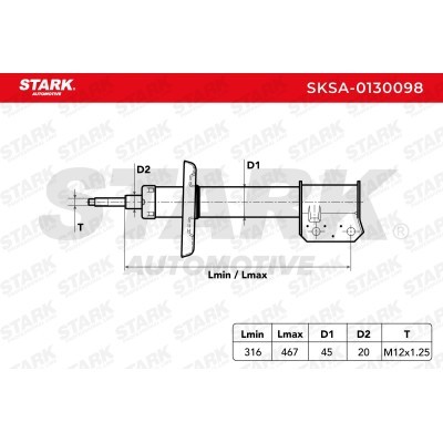 Amortyzator Stark SKSA-0130098 SKSA-0130098 - foto 8