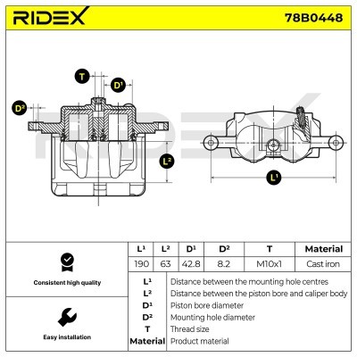 Zacisk Hamulcowy RIDEX 78B0448 78B0448 - foto 4