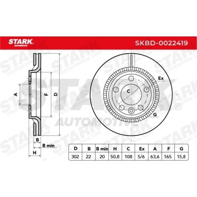 Tarcza hamulcowa Stark SKBD-0022419 SKBD-0022419 - foto 5