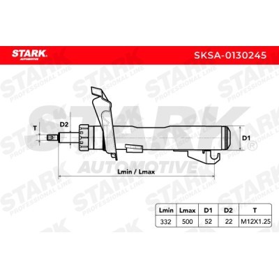 Amortyzator Stark SKSA-0130245 SKSA-0130245 - foto 3