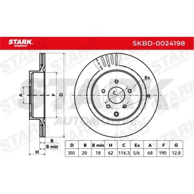 Tarcza hamulcowa Stark SKBD-0024198 SKBD-0024198 - foto 5