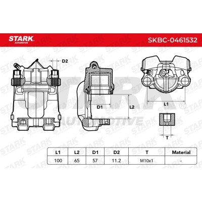 Zacisk Hamulcowy Stark SKBC-0461532 SKBC-0461532 - foto 3