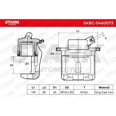 Zacisk Hamulcowy Stark SKBC-0460073 SKBC-0460073 - foto 3