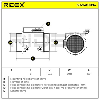 Przepływomierz RIDEX 3926A0094 3926A0094 - foto 6