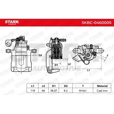 Zacisk Hamulcowy Stark SKBC-0460005 SKBC-0460005 - foto 4