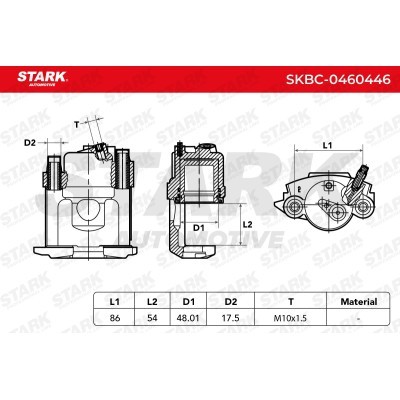 Zacisk Hamulcowy Stark SKBC-0460446 SKBC-0460446 - foto 3