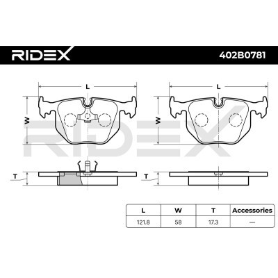 Klocki hamulcowe RIDEX 402B0781 402B0781 - foto 4