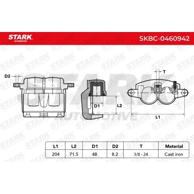 Zacisk Hamulcowy Stark SKBC-0460942 SKBC-0460942 - foto 6