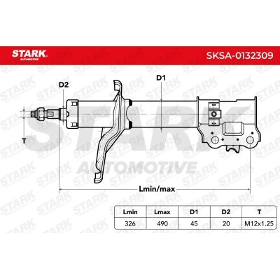 Amortyzator Stark SKSA-0132309 SKSA-0132309 - foto 3