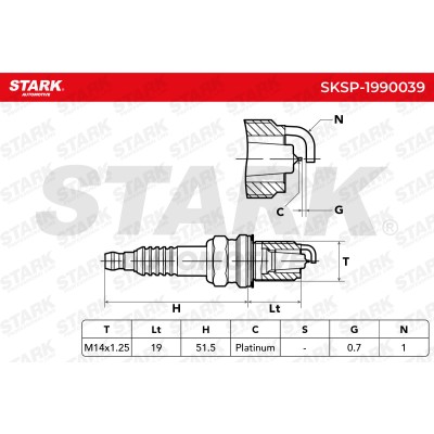 Świeca Zapłonowa Stark SKSP-1990039 SKSP-1990039 - foto 6