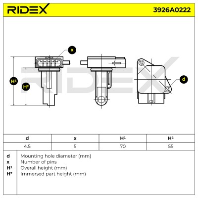 Przepływomierz RIDEX 3926A0222 3926A0222 - foto 6
