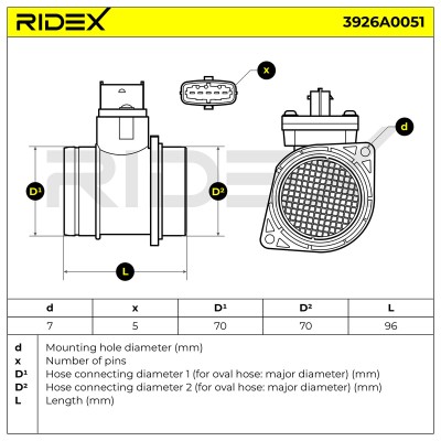 Przepływomierz RIDEX 3926A0051 3926A0051 - foto 6